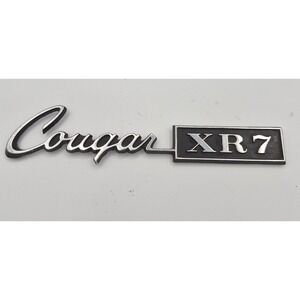 Vintage Mercury Cougar XR7 Emblem Badge Chrome C9WB-6504460-B Exterior Trim OEM
